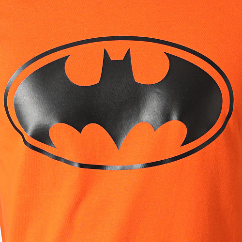Tee Shirt Logo Orange Noir