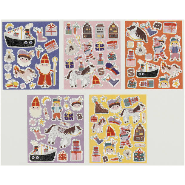 Sint & Piet stickervellen s/5