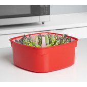 Boîte pour micro-ondes MEDIUM STEAMER, 2,4 l, rouge