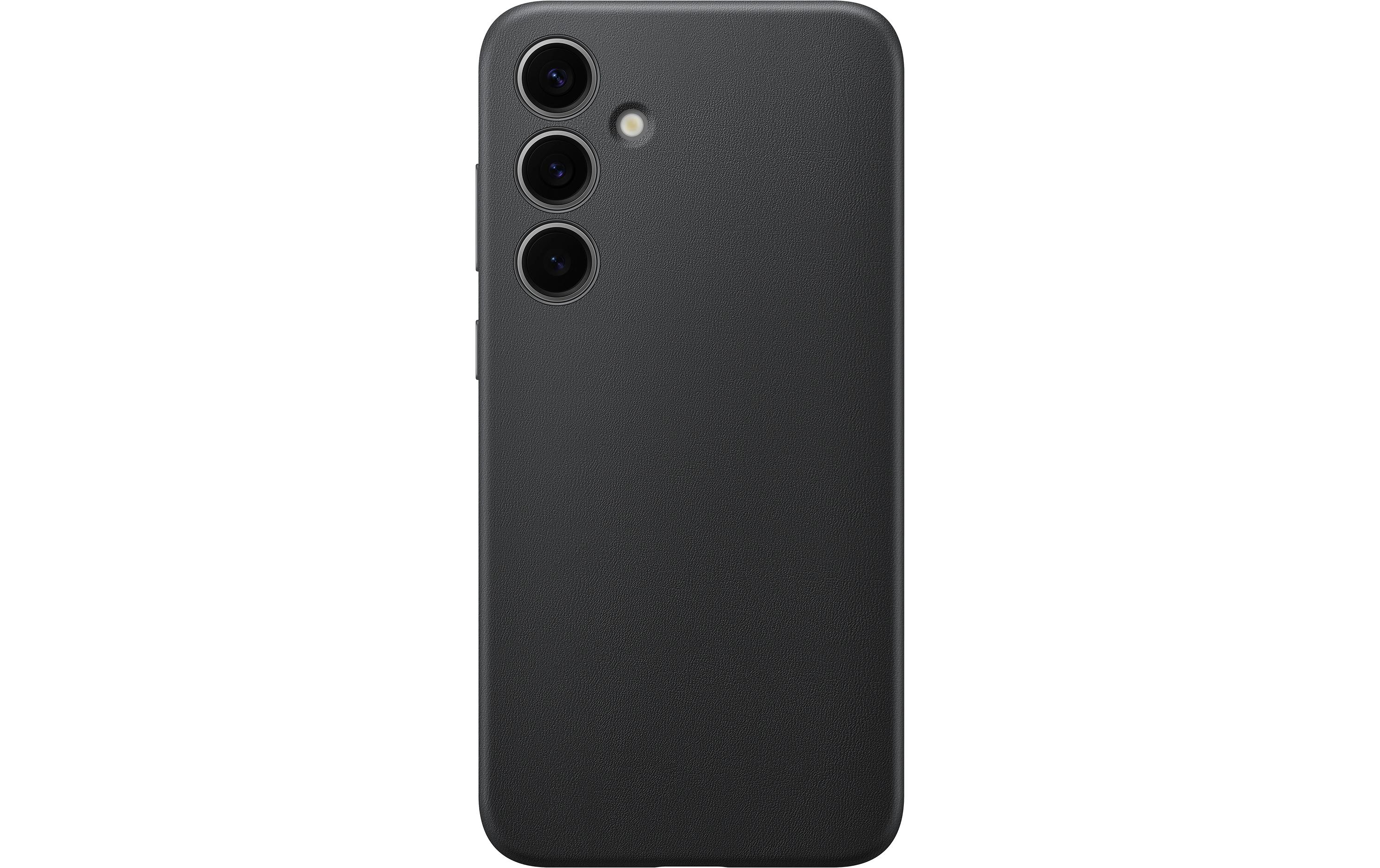 Back Cover Vegan Leather Galaxy S24+ SchwarzSchutzhülle aus veganem Leder für das Samsung Galaxy S24+
