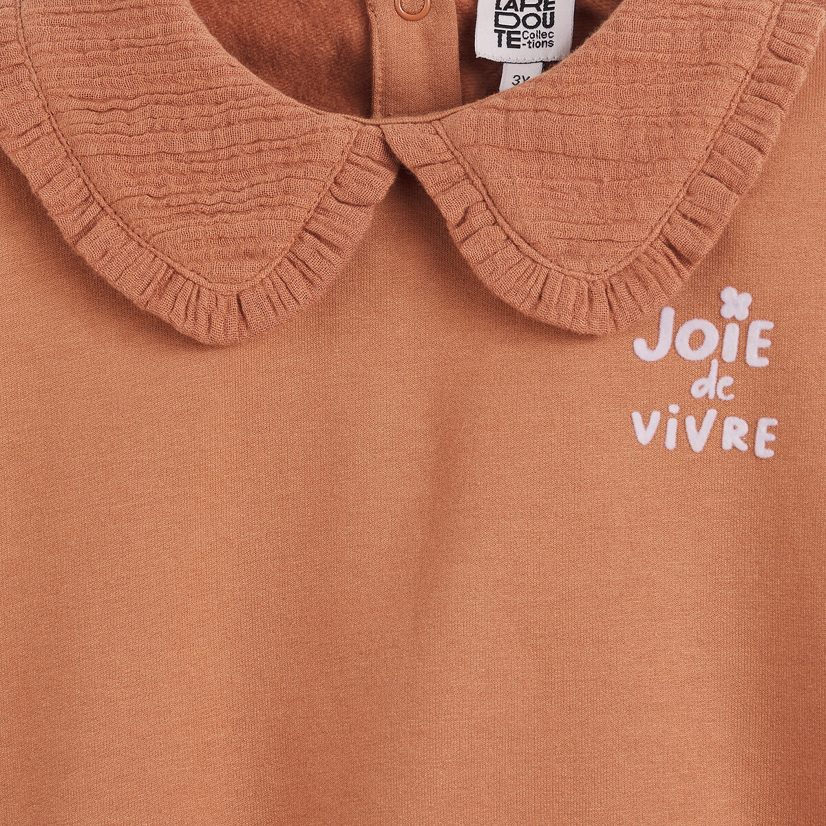 COLEÇÕES LA REDOUTE<br>Suéter com gola Claudine em fleece