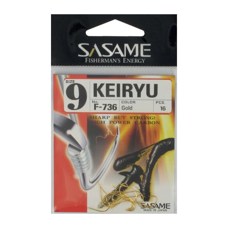 Hamecon Simple Mer Sasame Keiryu Hook - Gold