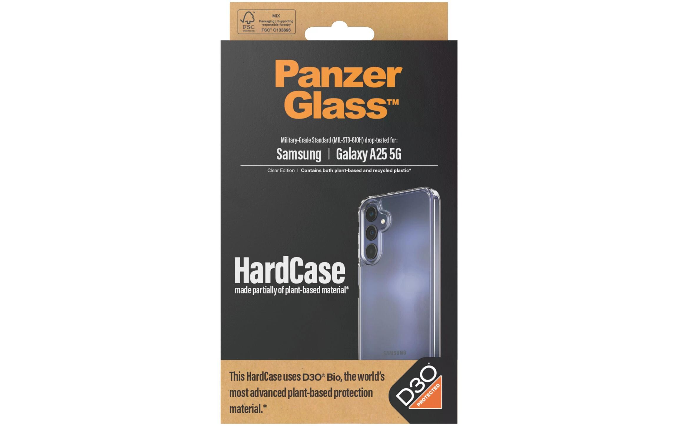 Back Cover HardCase D3O Galaxy A25 5G TransparentSchutzhülle für das Samsung Galaxy A25 5G
