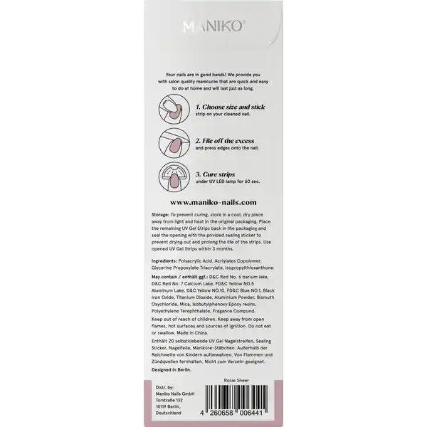 UV Gel Strip Rosie Sheer