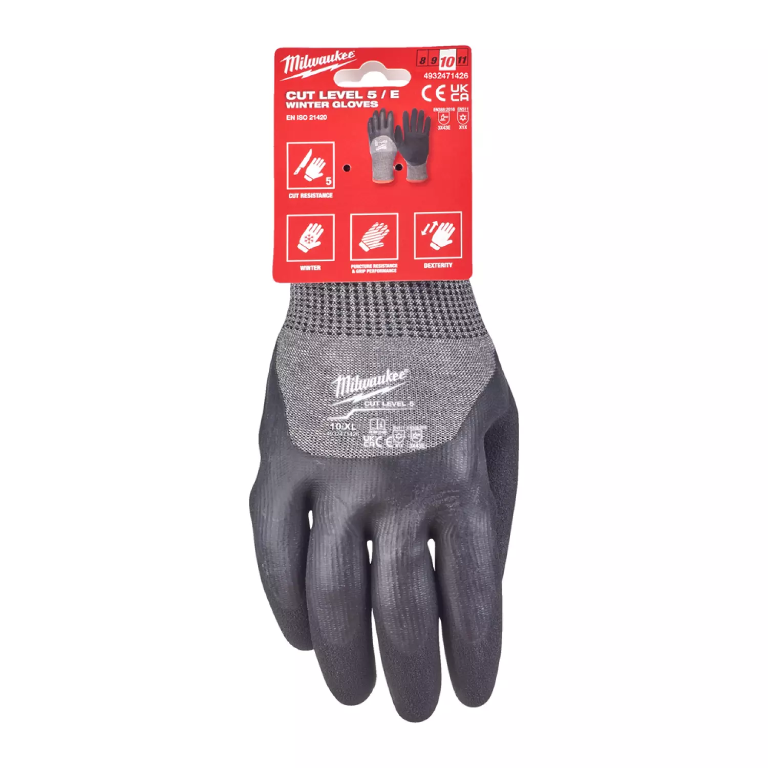 Milwaukee 4932471426 Werkhandschoenen - Snijklasse 5 - 10/XL (1 paar)