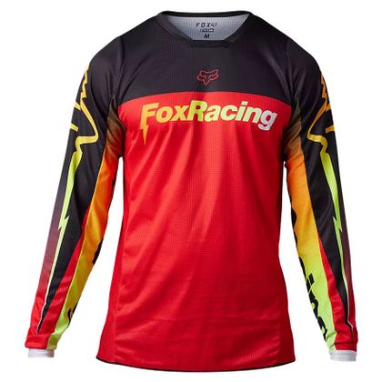 Maillot cross Fox 180 STATK 2023 - Rouge / Noir
