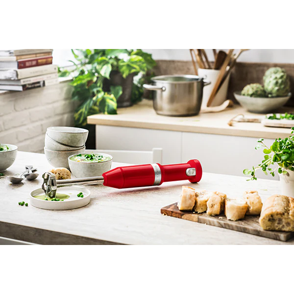 Mixeur plongeant sans fil rouge empire 5KHBBV53EER Kitchenaid