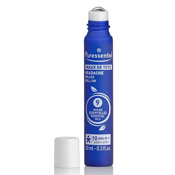 Puressentiel Wellbeing Roll-on para Dor de Cabeça com 9 Óleos Essenciais 10ml