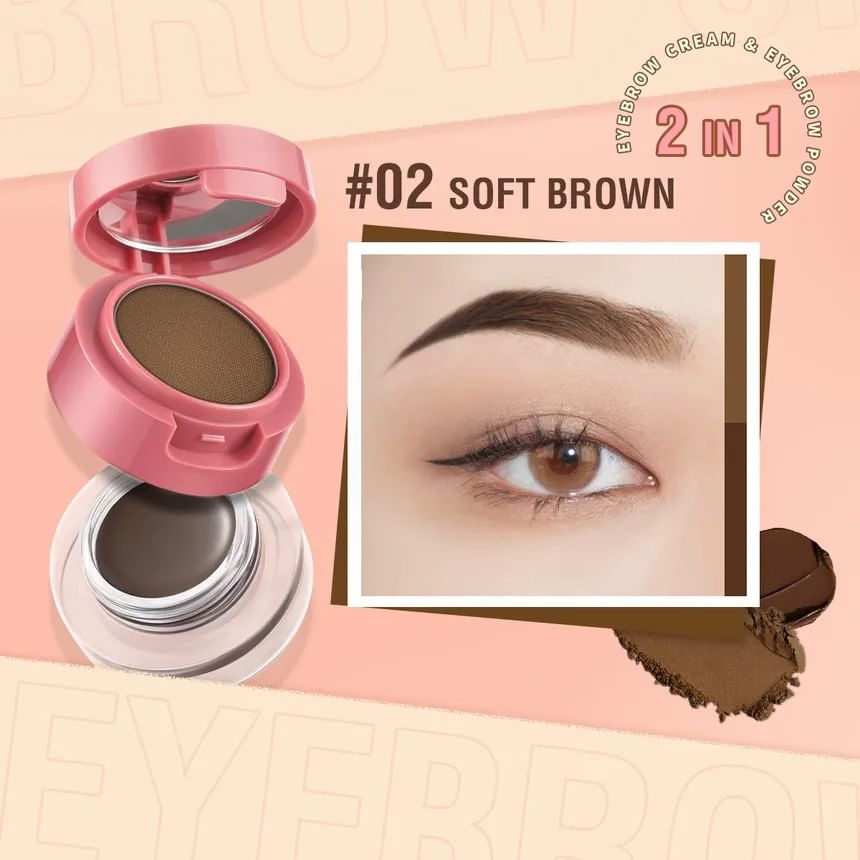 PINKFLASH - 2 in 1 Duo Effect Wenkbrauw Kit - 3 Kleuren
