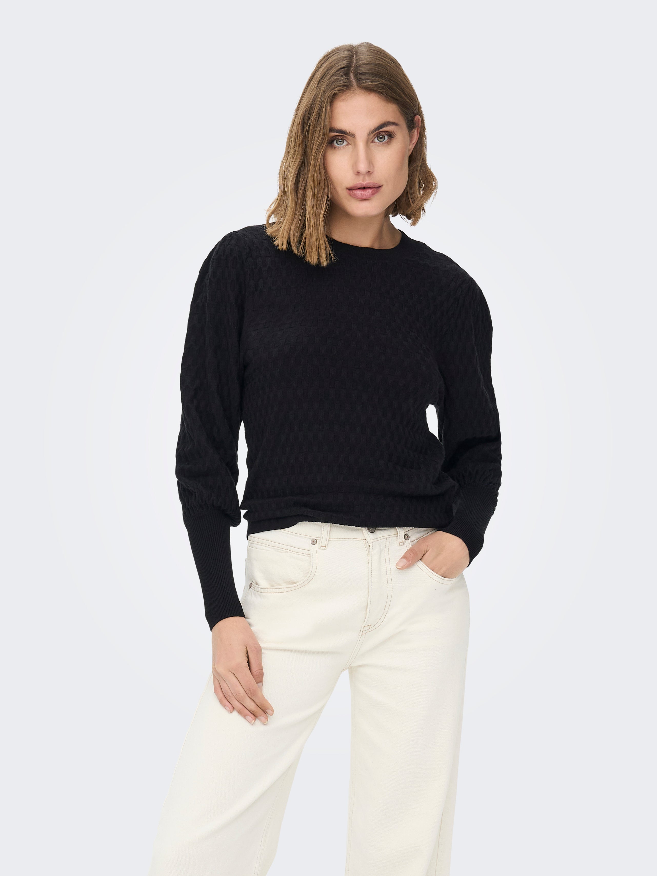 ONLFAYE Strickpullover Black