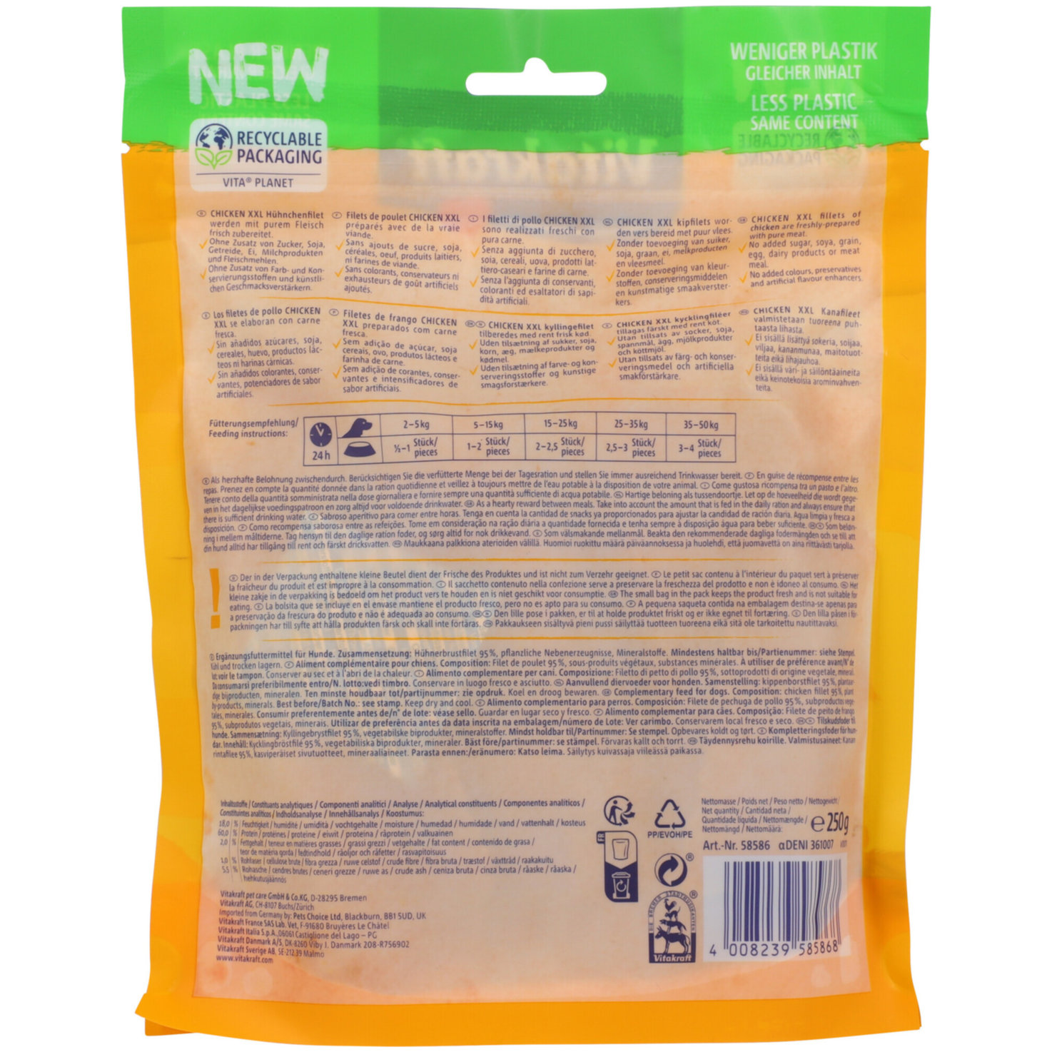 Vitakraft Hundesnack Hühnchenfilet XXL