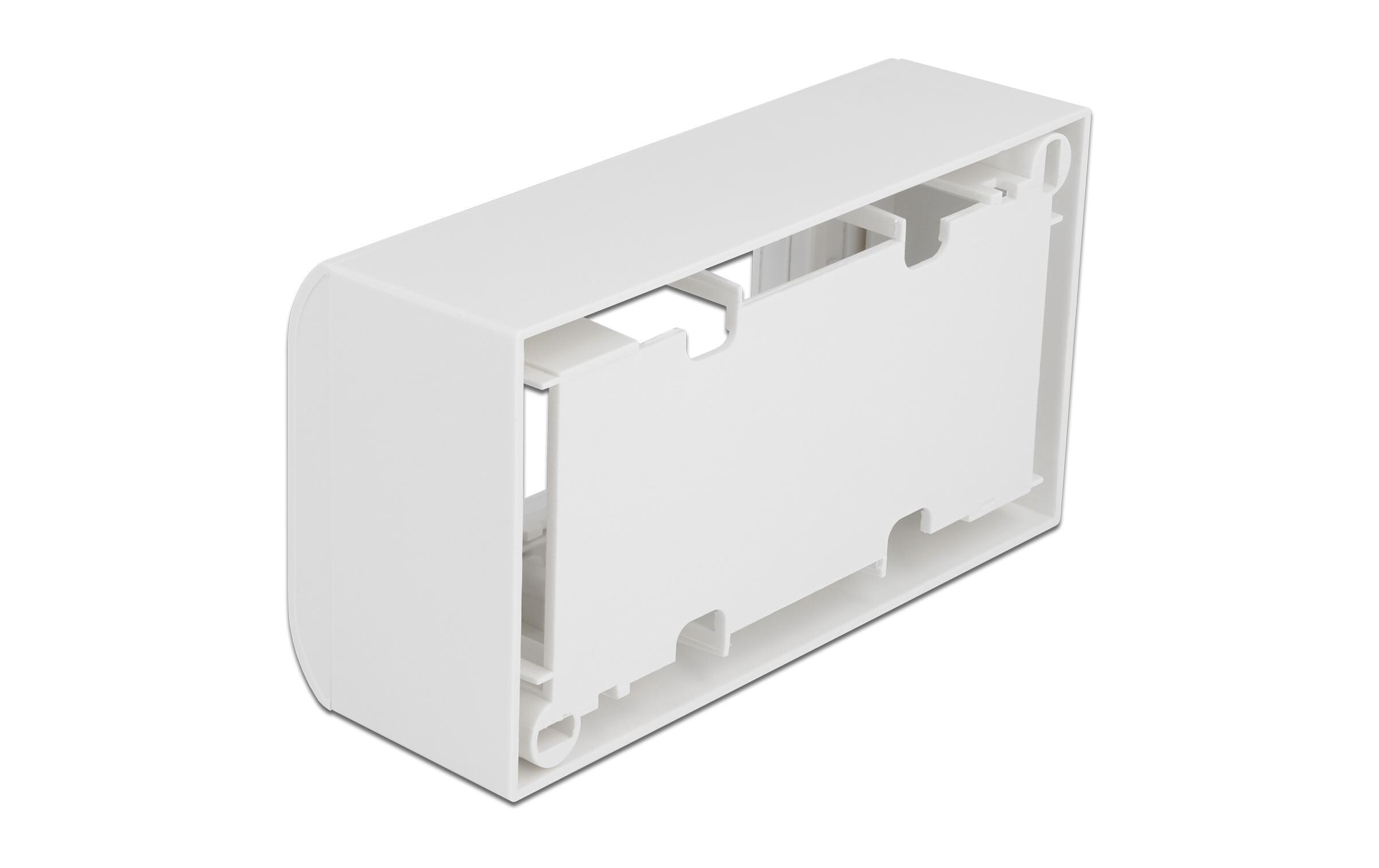 Easy 45 Aufputzgehäuse 152 x 82 WeissDelock Aufputzgehäuse für Easy 45 Module 152 x 82 mm, weiss