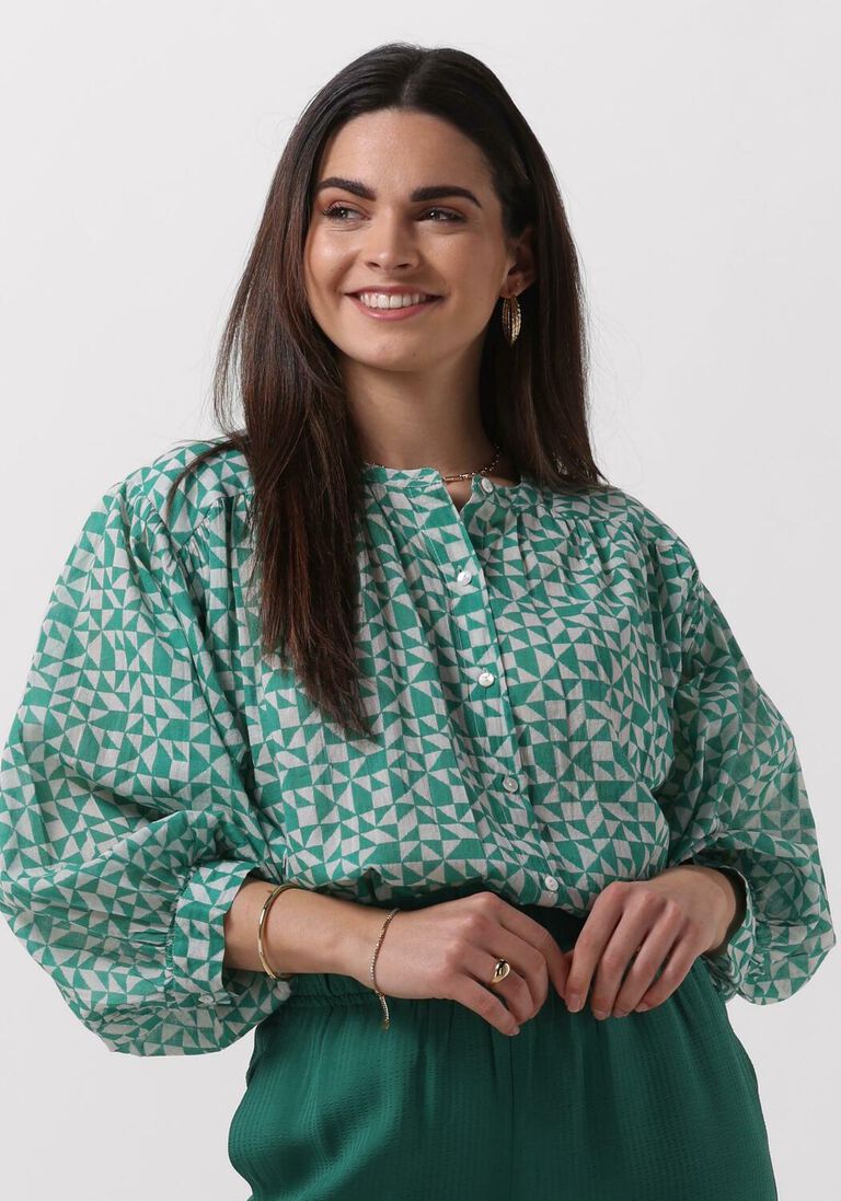 BY-BAR groene by-bar blouse lucy graphic blouse
