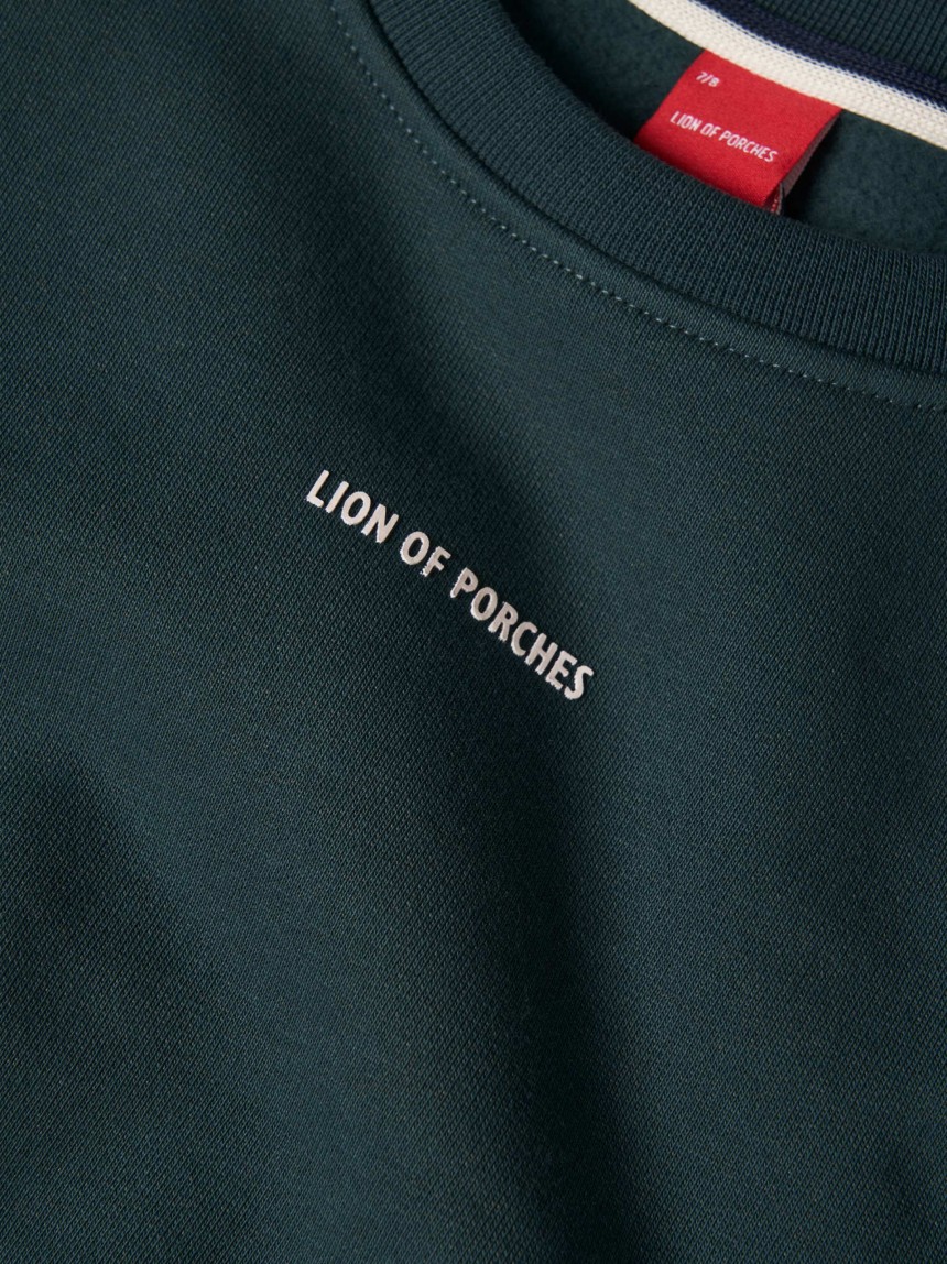 Sweater decote redondo com algodão