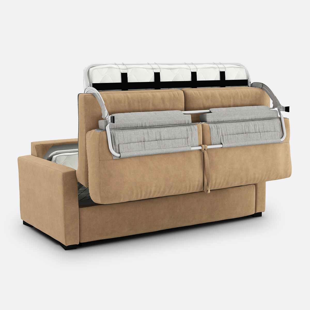 LA REDOUTE INTERIORS<br>Cama Fluweel, espuma, Timor