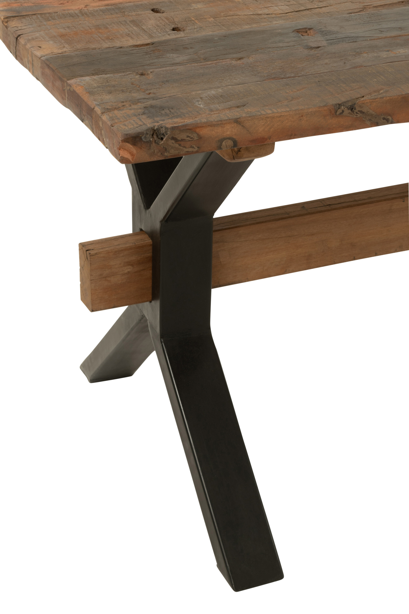 Eettafel verouderd hout bruin 170x89 cm
