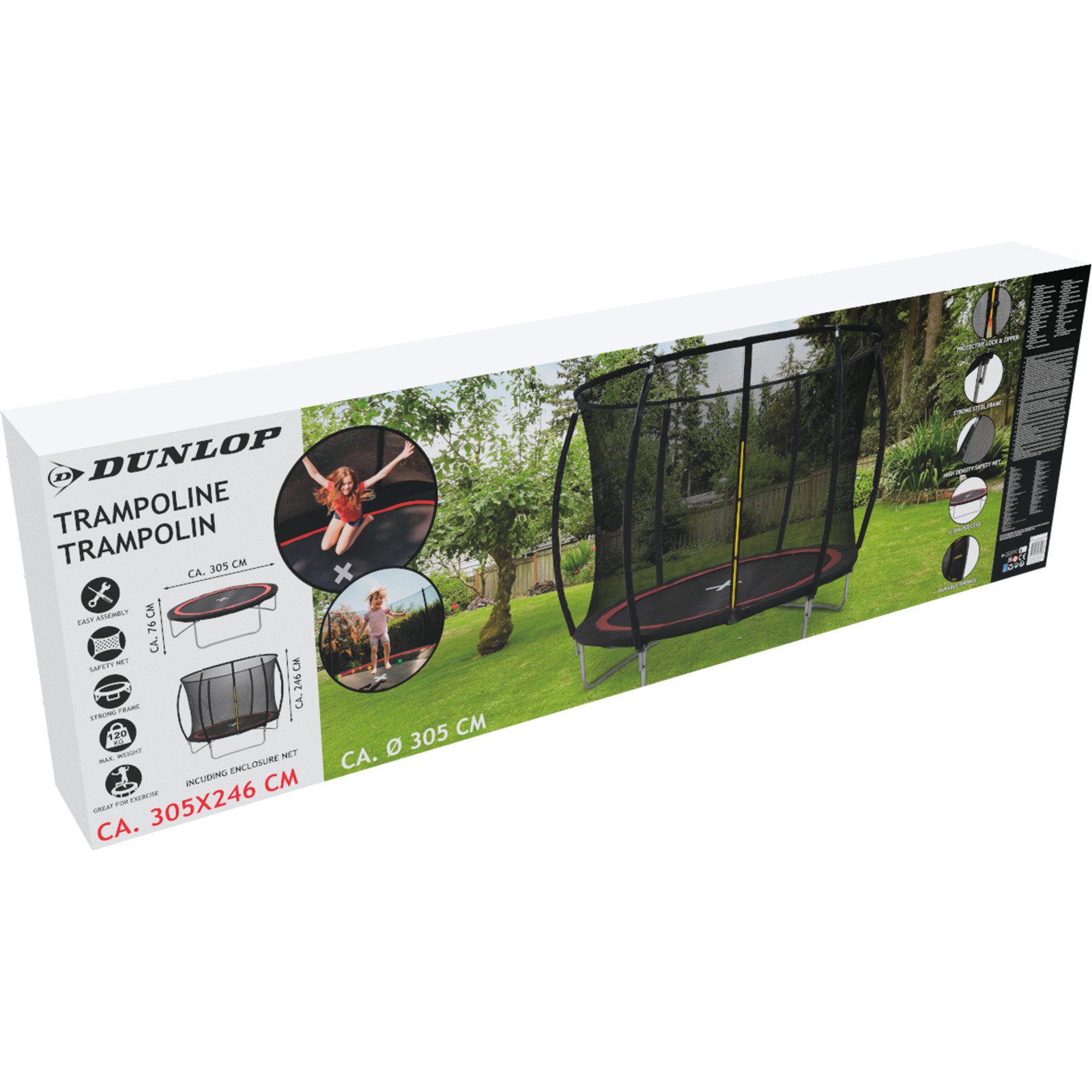 Dunlop Trampolin 305 x 76 cm