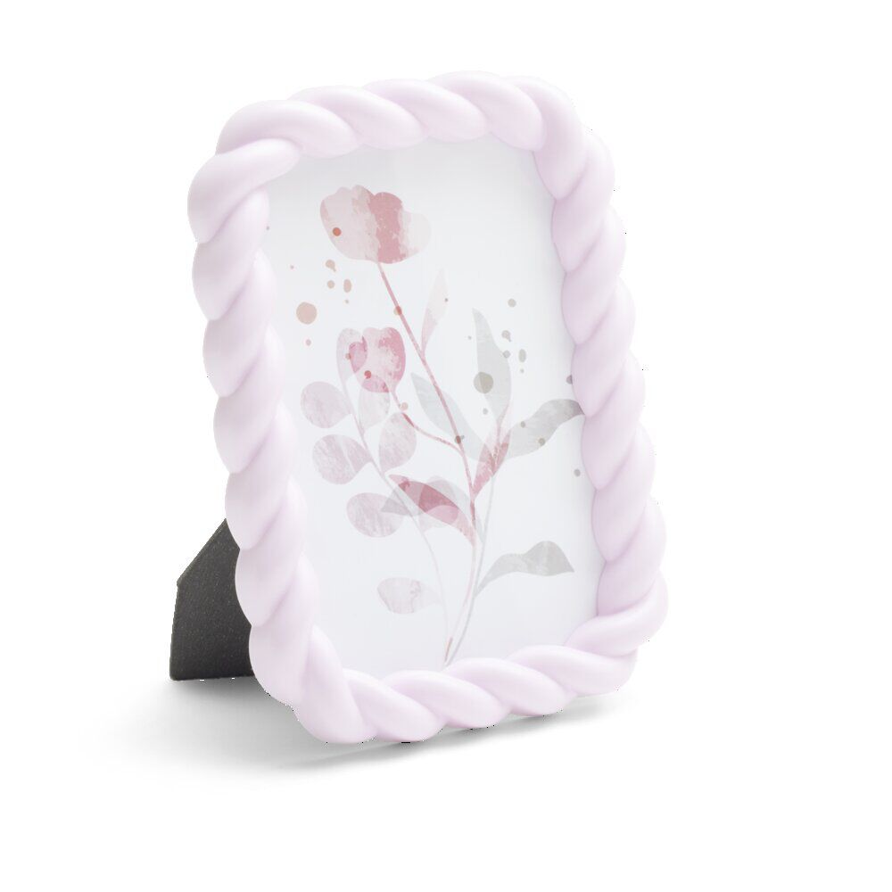 Cadre photo plastique contour torsadé 13x18cm - 4 modèles