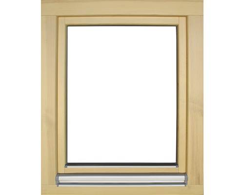 Houten raam, grenen, gelakt, 750x900 mm, DIN links