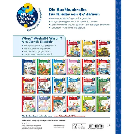 Ravensburger Wieso? Weshalb? Warum? Band 8: Alles über die Eisenbahn