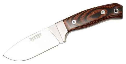 Couteau de survie Joker CR18 couteau à lame fixe-manche en bois rouge