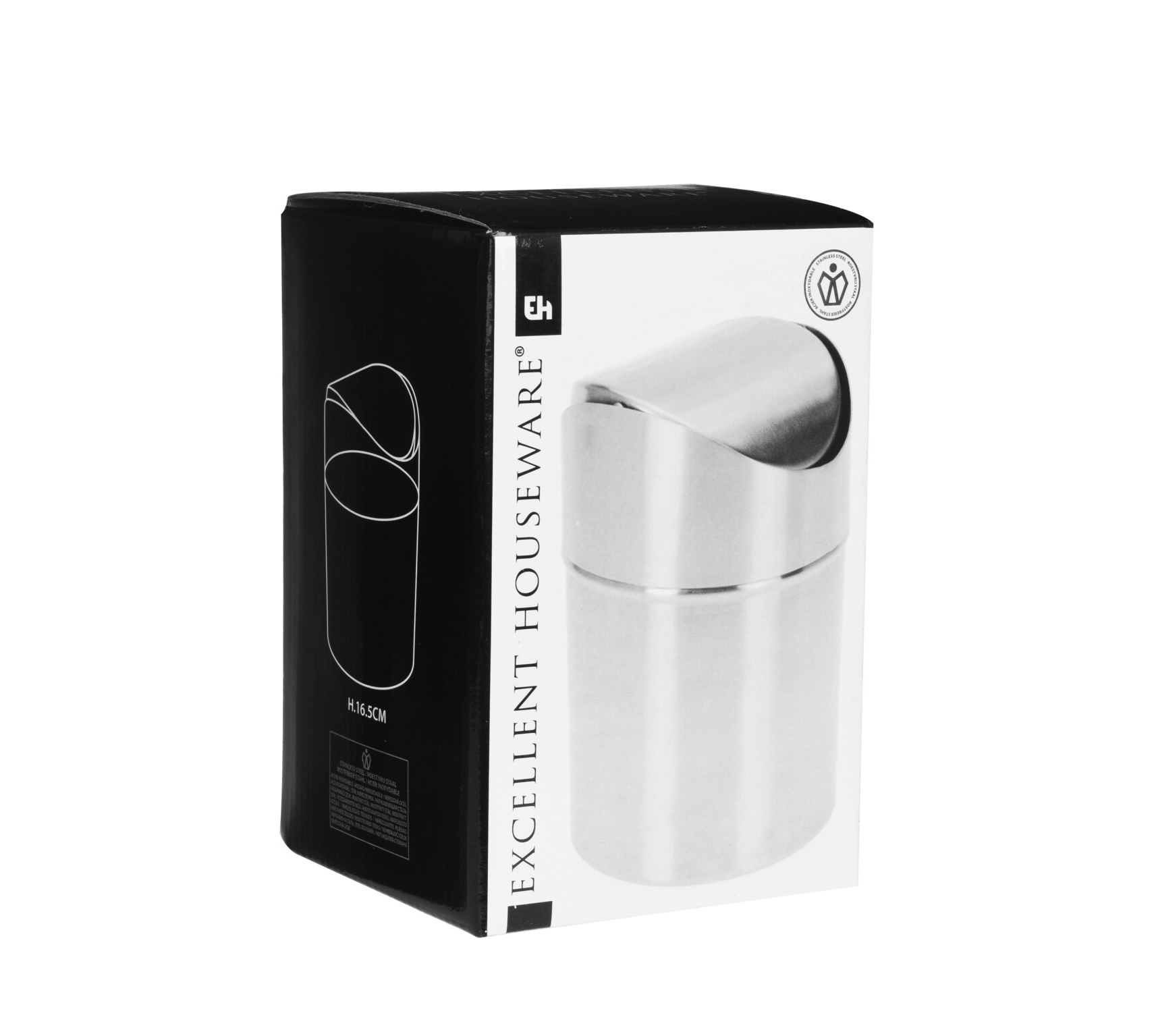 Abfalleimer 1.35L silber