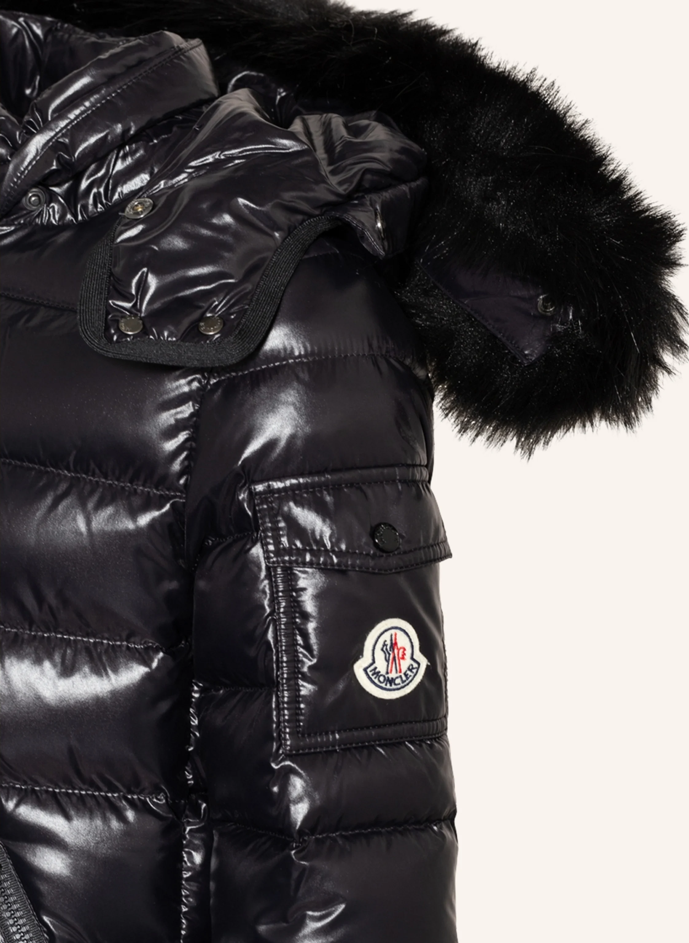MONCLER enfant Daunenjacke BADYF mit abnehmbarem Kunstfell