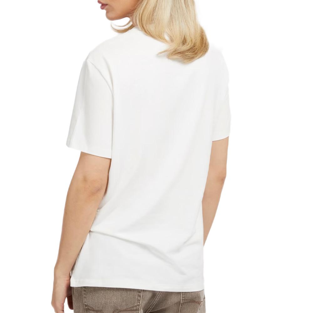 Guess T-shirt Blanc Homme Guess Abstract Triangle