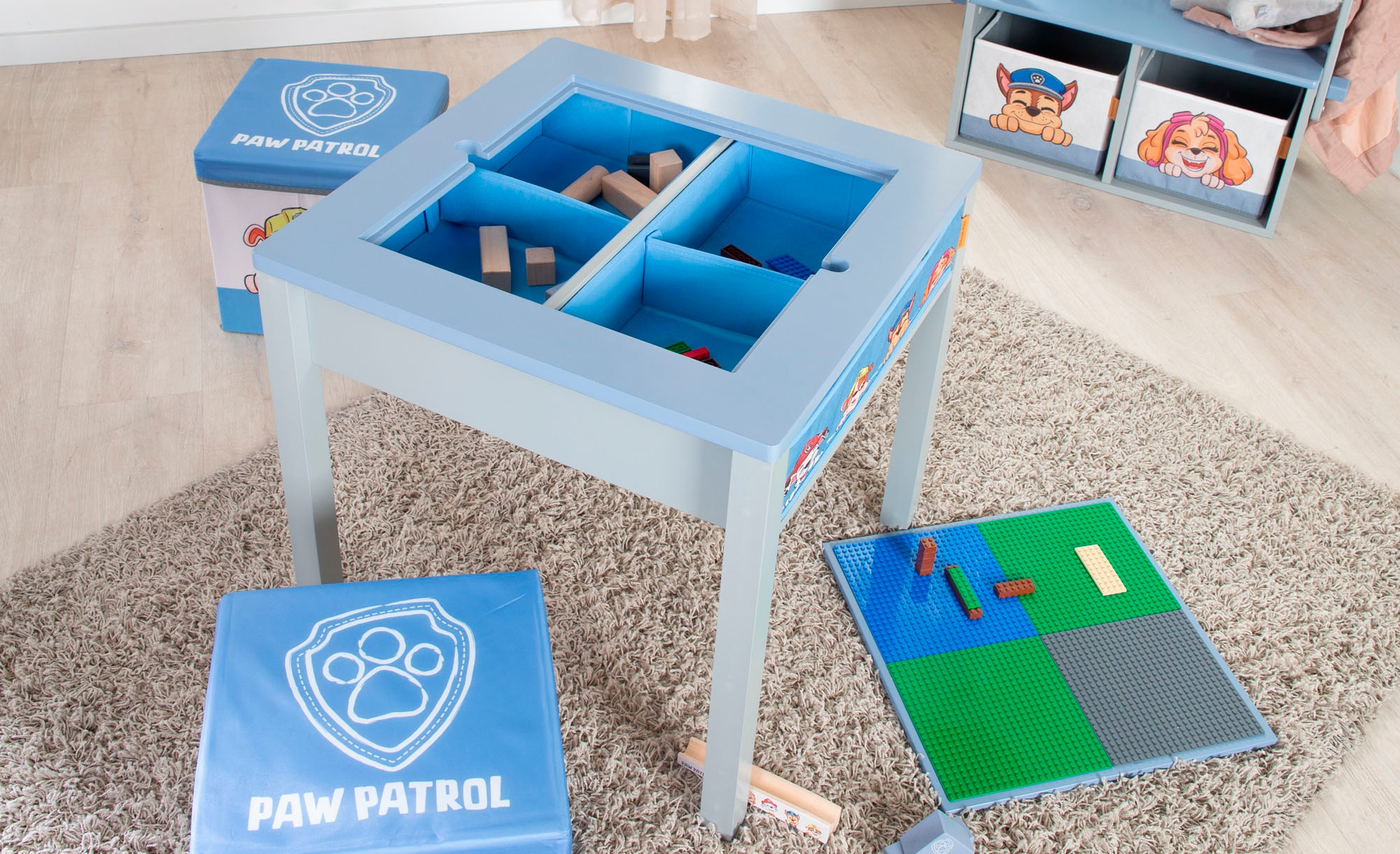 roba® Kindersitzgruppe »Paw Patrol« Set,  mit Tisch und Sitzhocker