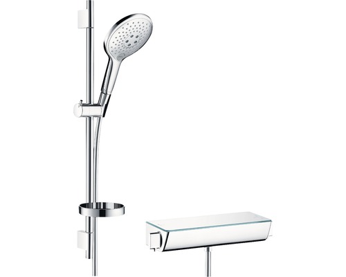 Douchekraanset met thermostaat hansgrohe Raindance Select S chroom glanzend 27036000
