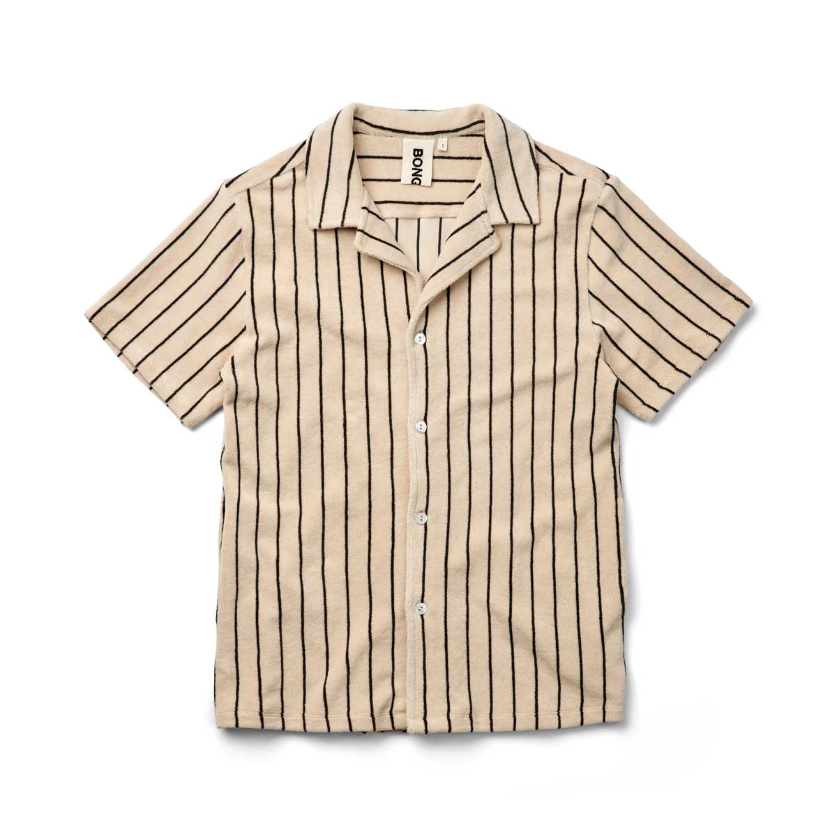 Bongusta  Naram Knitted skjorte - Creme & Ink