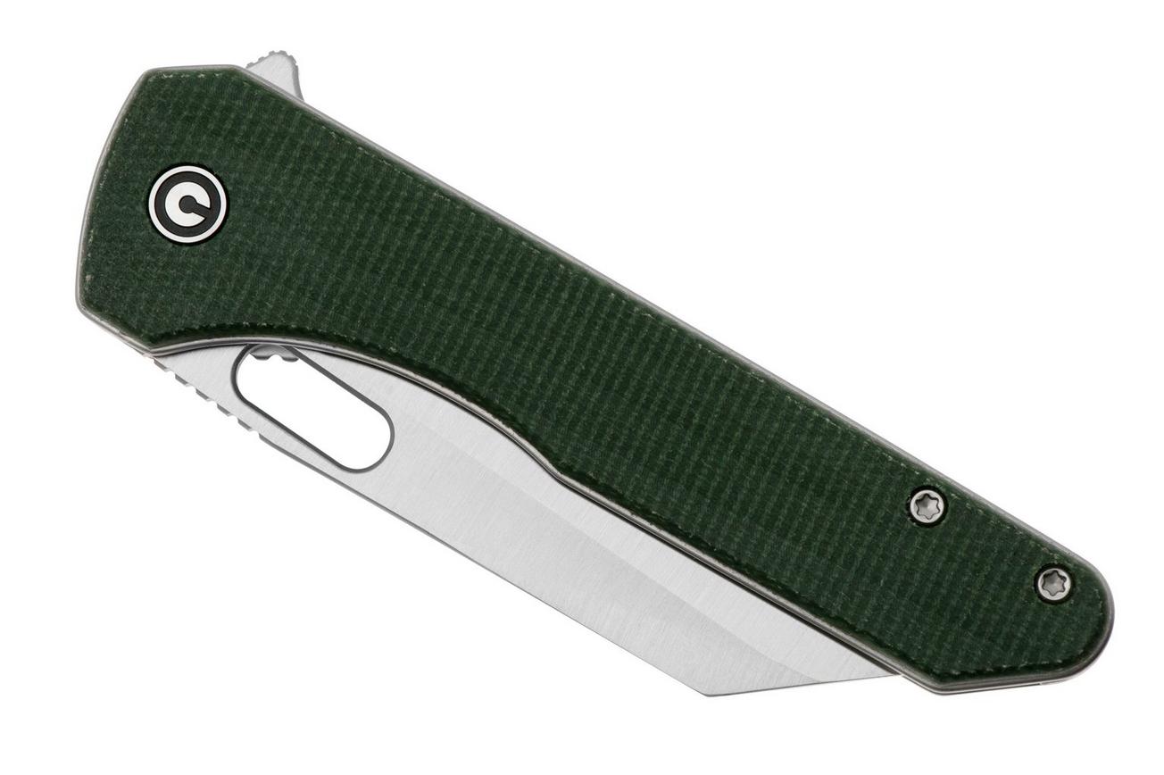 Civivi Nugz C23060-2 14C28N, Green Canvas Micarta zakmes, Matthew Wehrwein design