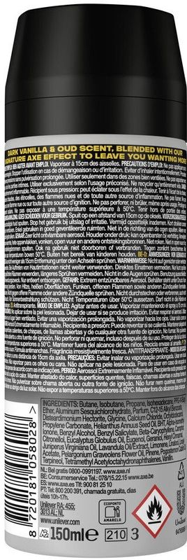 Axe Anti-transpirant Spray Gold 150 ml