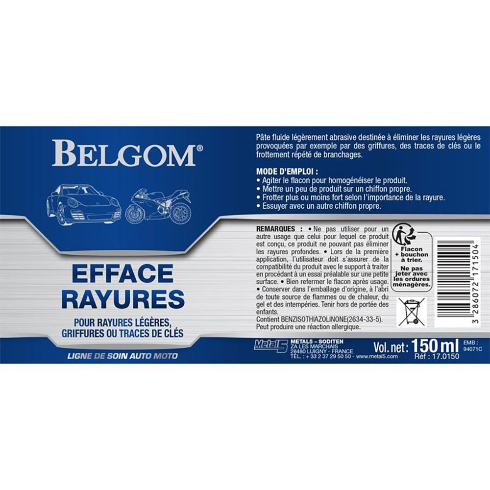 Belgom - Efface Rayures BE10