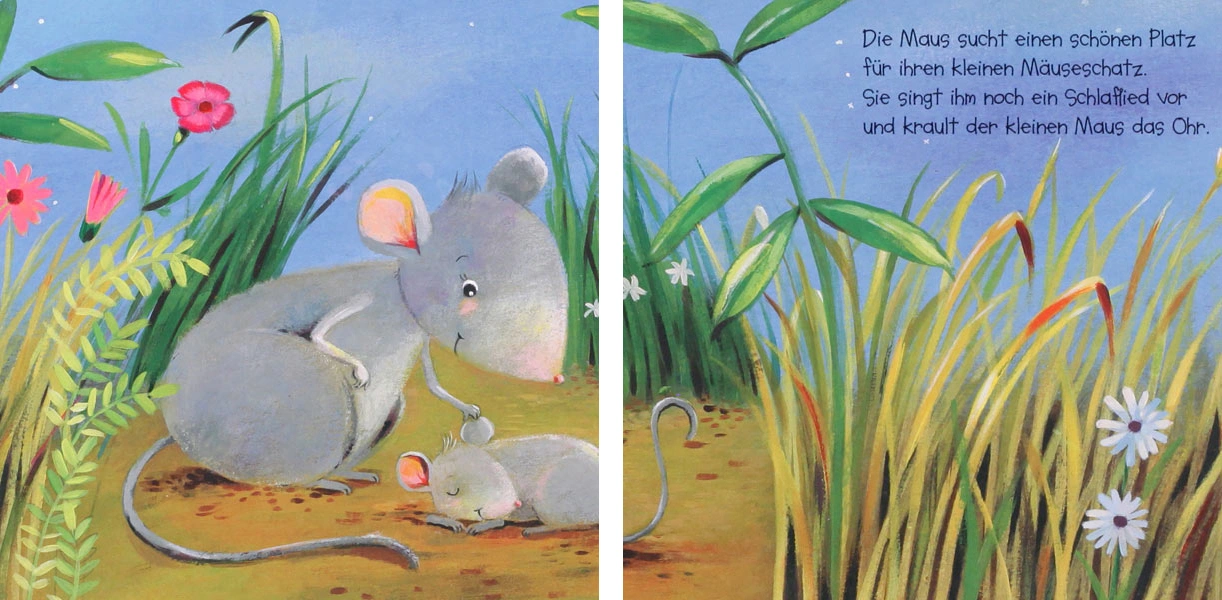 Wie kleine Tiere schlafen gehen