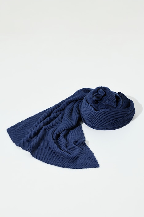 Chenille-Schal, feine Rippstruktur, flauschig weich