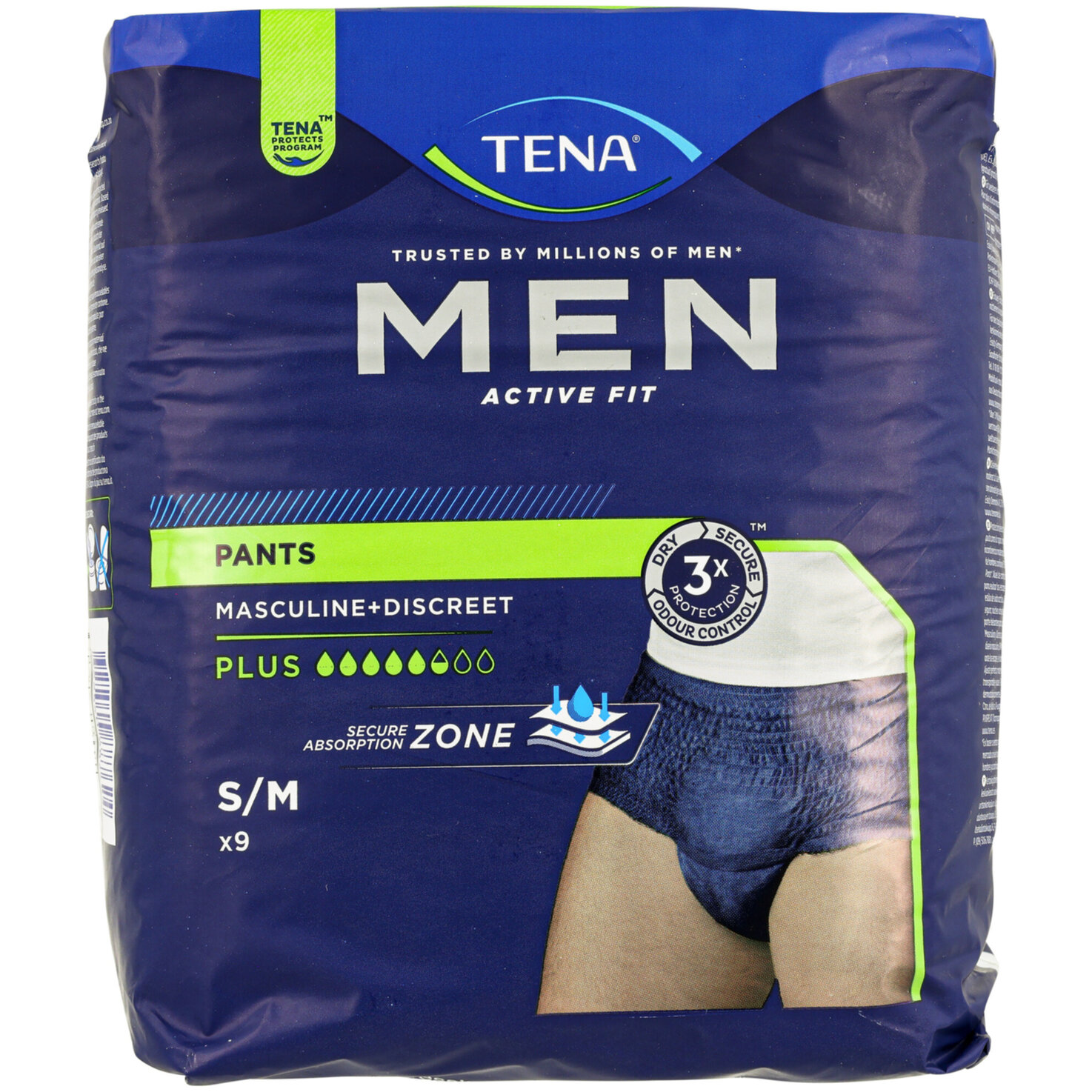 Tena Men Inkontinenz-Pants Active Fit Small/Medium 9 Stück