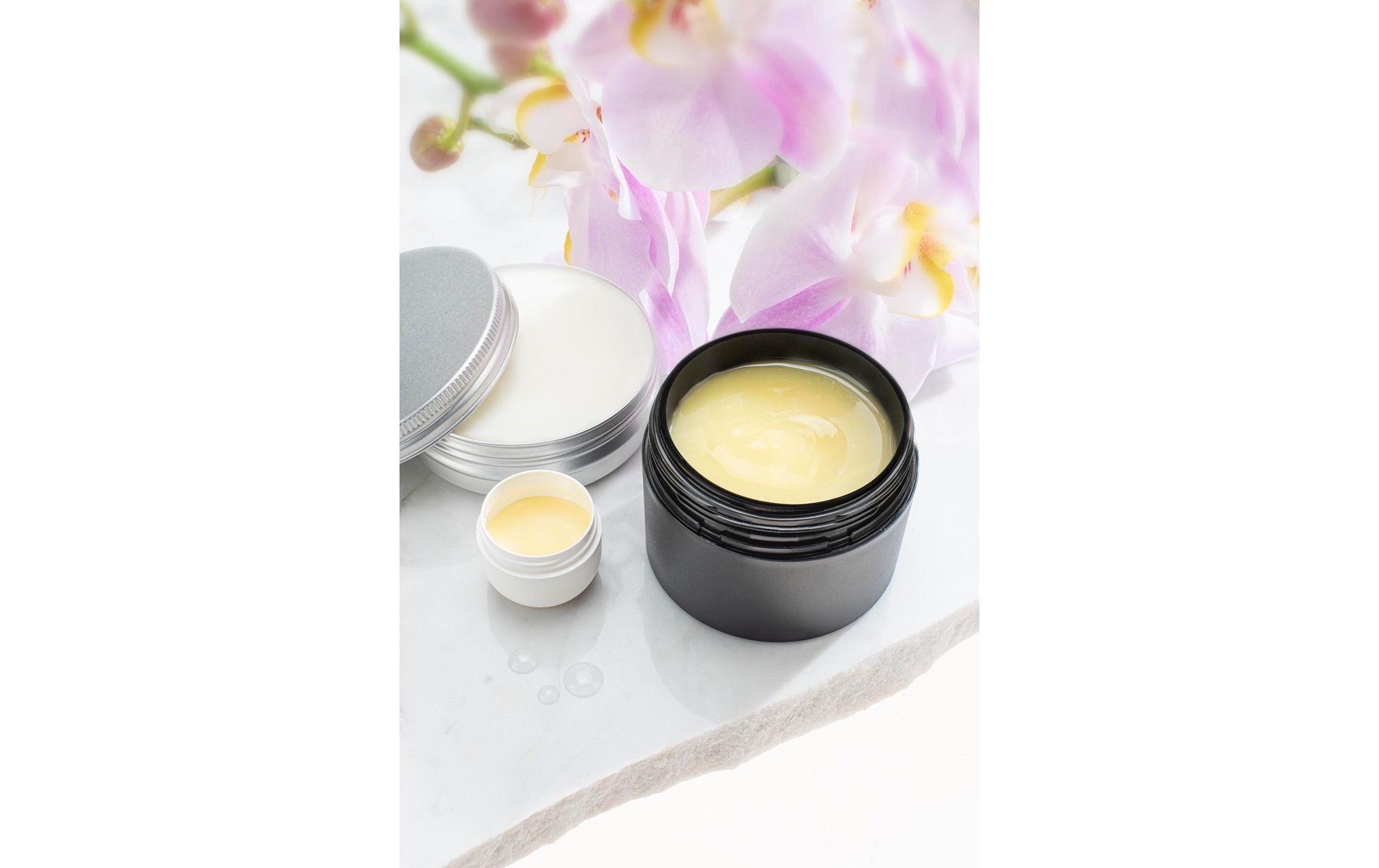 Kosmetik Dose doppelwandig 15 ml, SchwarzCreme-Dose