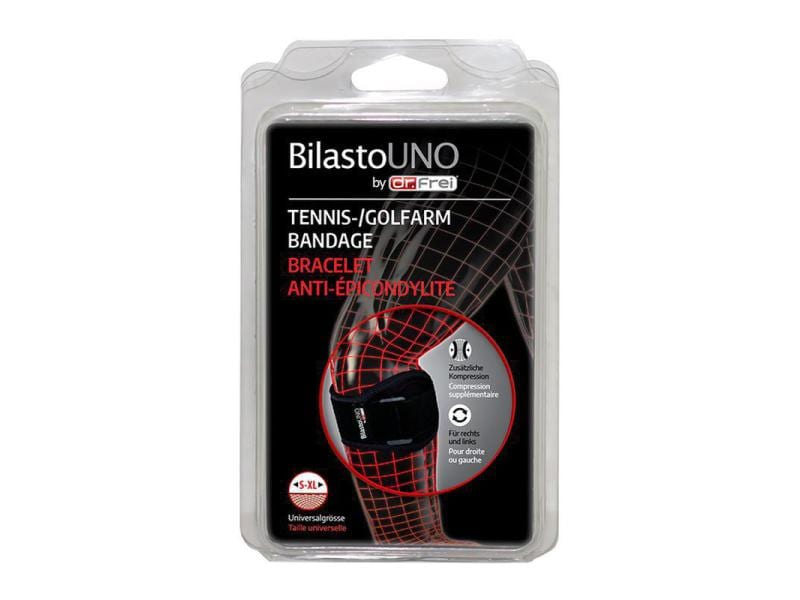 Bilasto Tennis- & Golfarmbandage S-XL Bandage bei Tennisarm oder Golfarm