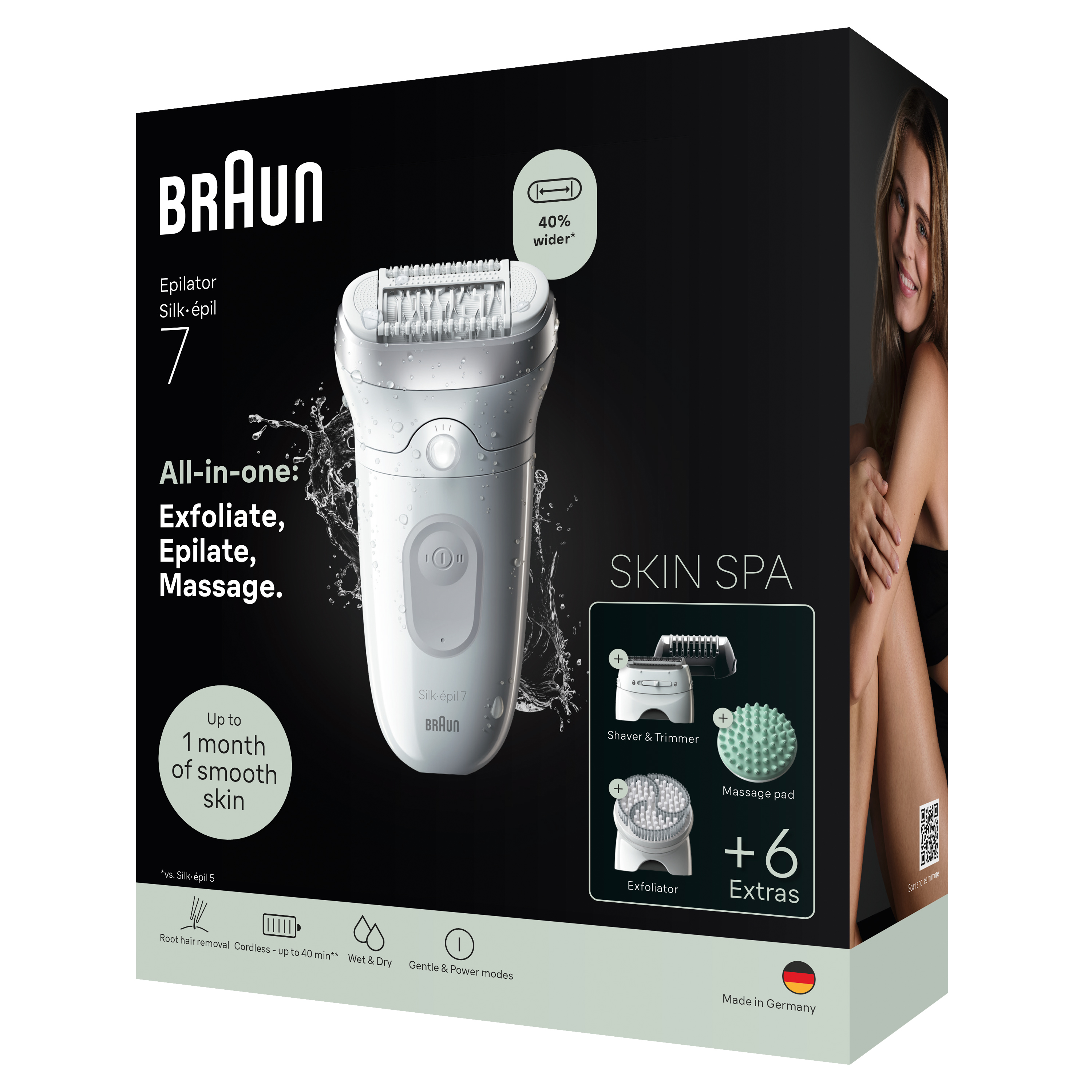 Braun Silk·épil 7 SkinSpa 7-081 epilator Wet & Dry