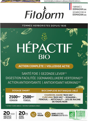 Fitoform Hépactif Bio Ampoules 20x10ml