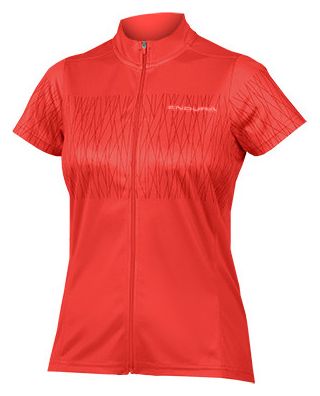 Maillot Manches Courtes Hummvee Ray Femme Grenade Rouge