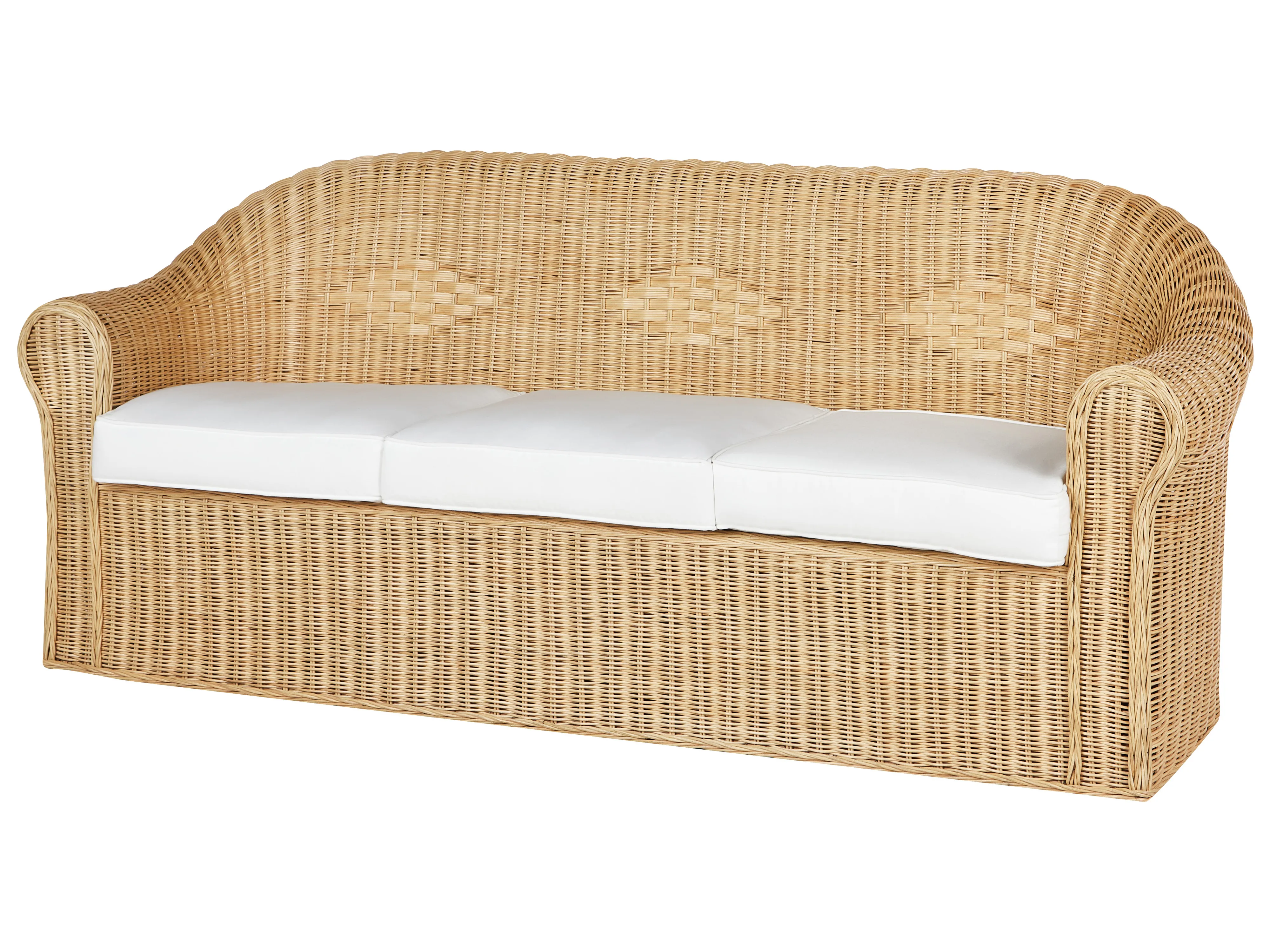 Loungeset met tafel 5-zits LIVADEIA Rotan Natuurlijk