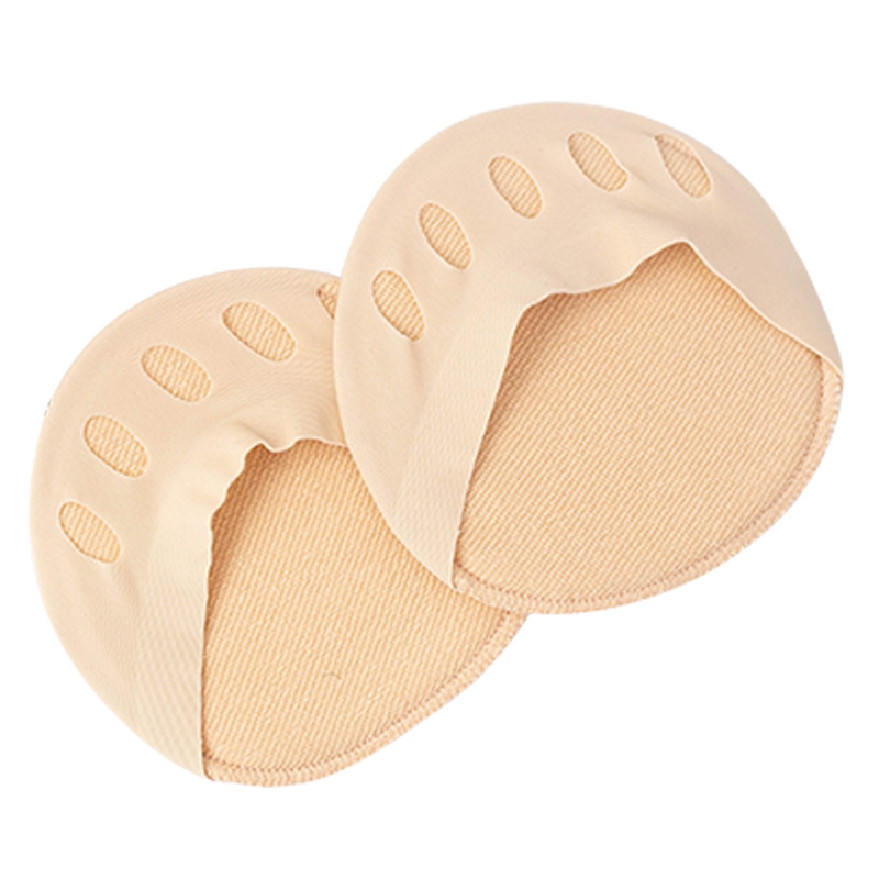 (1 Paar) 4mm Ultraweiche Vorfuss Polster Einlagen Mittelfuss Kissen für High Heels - Nude