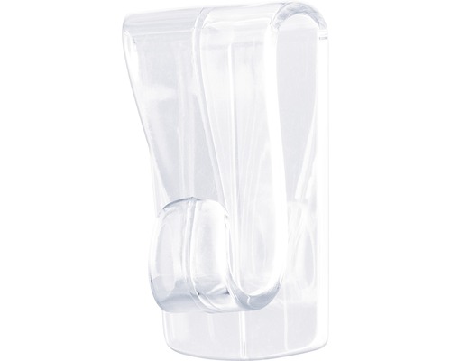 tesa kleefhaken voor glas, transparant, draagvermogen 1 kg, 2 st.