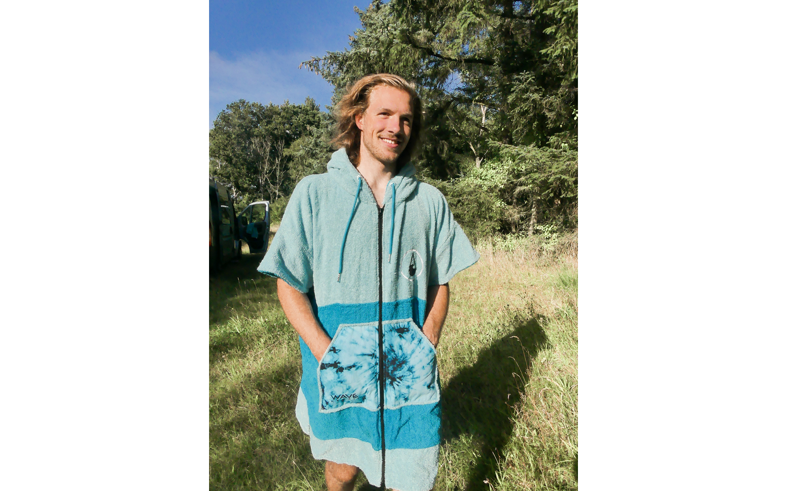 Wave Hawaii Reißverschluss Poncho Flyh Unisex M