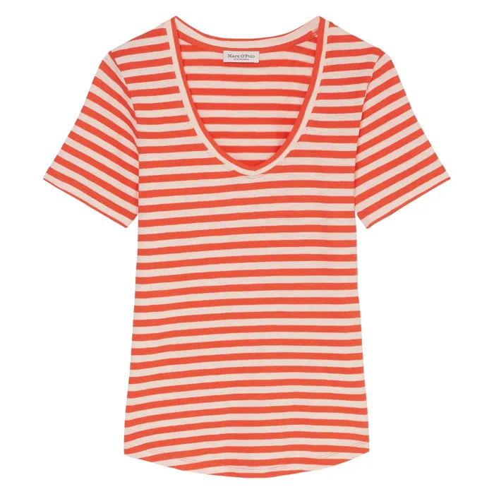 Marc O'Polo Striped V-neck Shirt Dames
