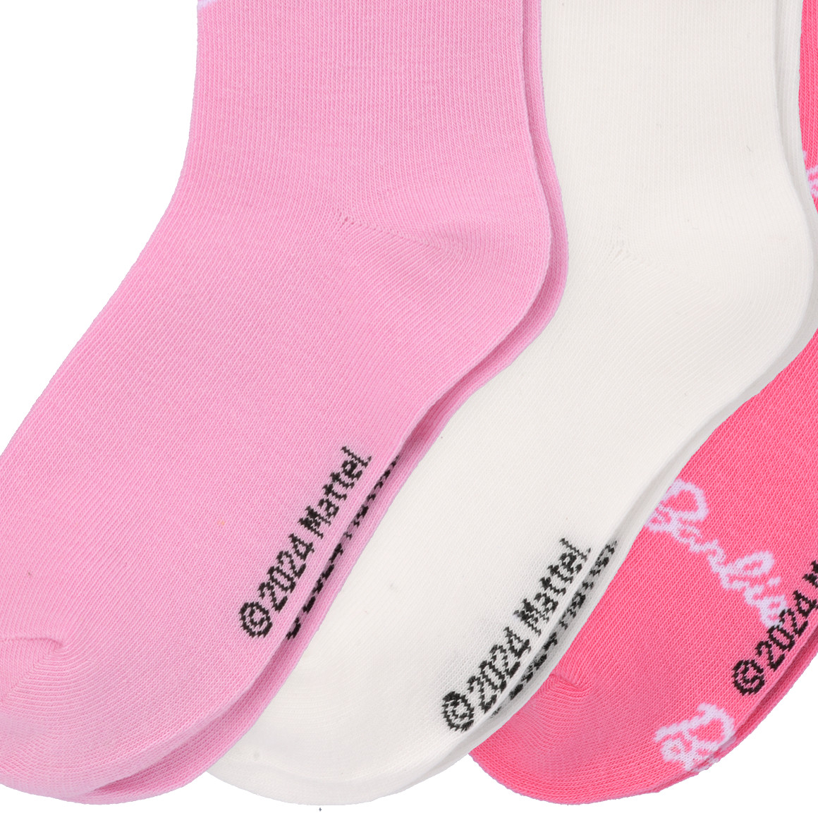 Topolino 3 Paar Barbie Socken im Set rosa / weiss / pink