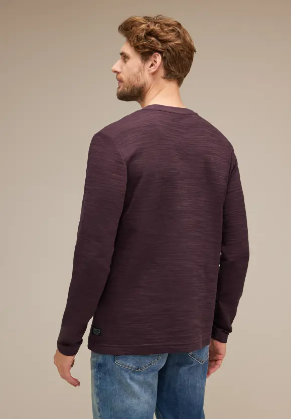 Winterslub Langarmshirt - ink red