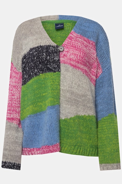 Strickjacke, Colorblocking